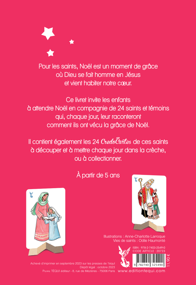 Avec les Saints - Vers Noël (coloriages)