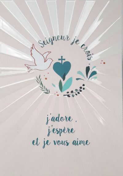 Carte "Seigneur je crois" (Lot de 3)