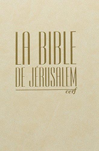 Bible de Jérusalem - Compacte Blanche Dorée
