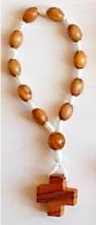 Dizainier doigt - Grains ovales - Bois d'olivier