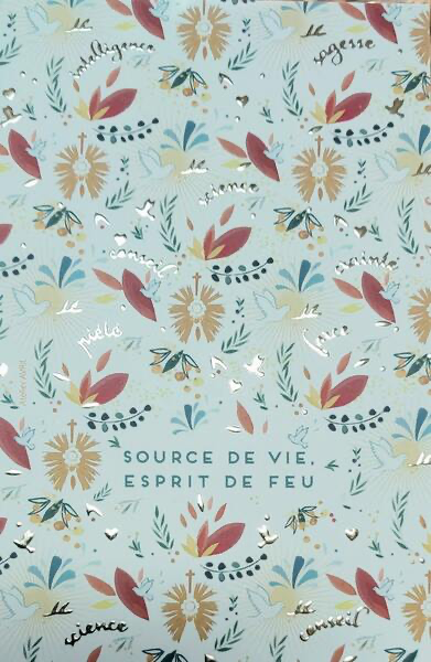 Carte de Confirmation - Dorure - "Source de Vie, Esprit de Feu"