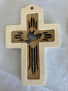 Croix bois Erable et Chêne "Colombe"