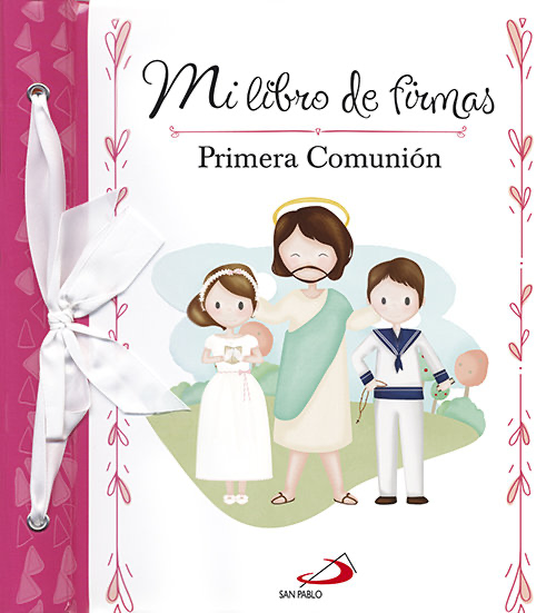 (ESP) Mi Libro De Firmas Primera Comunion (Rosa)