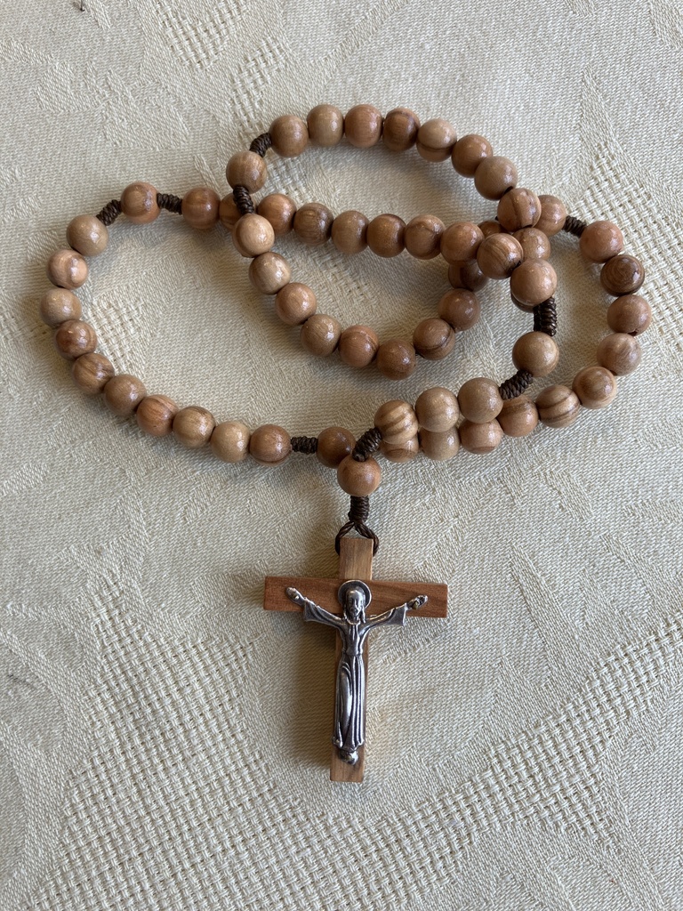 Chapelet Chirst en gloire - Bois d'olivier