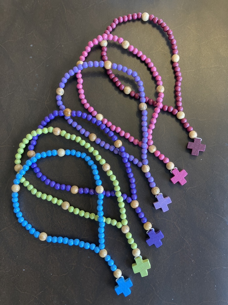 Petit Chapelet Croix Grecque - Elastique et Coloré