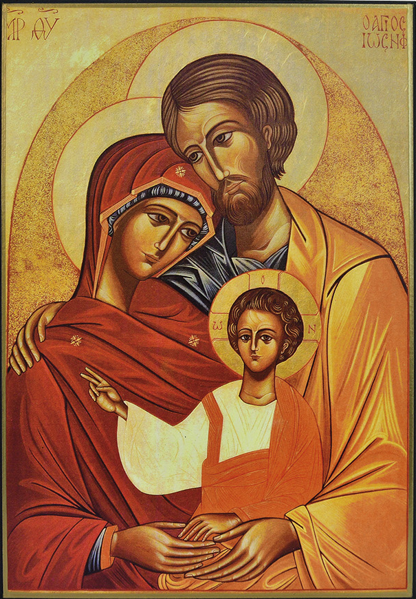 La Sainte Famille - Icône Classique 15x11 cm