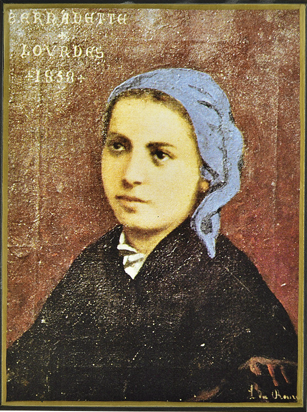 Sainte Bernadette - Mini Icône Autocollante 7x5 cm