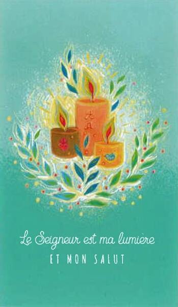 Carte "Le Seigneur est ma lumière et mon salut" (Lot de 3)