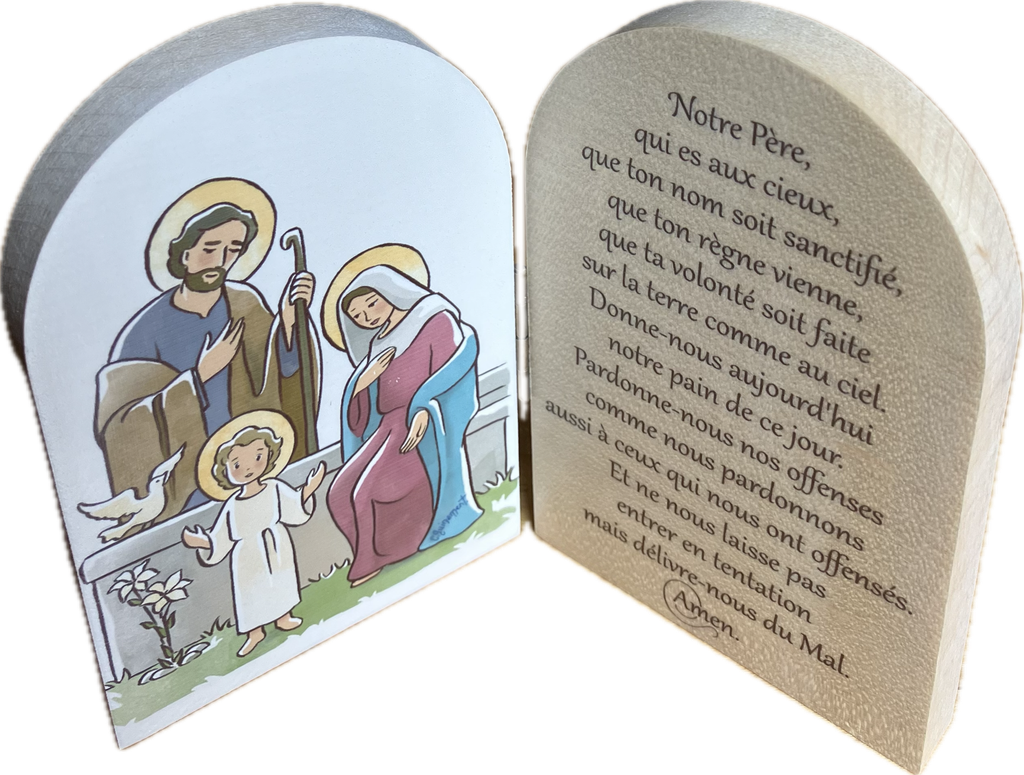 [72/CG29] Diptyque Sainte Famille et Notre Père