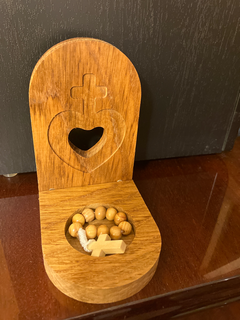 [CH/PA/CV] Coin prière "cœur" avec dizainier