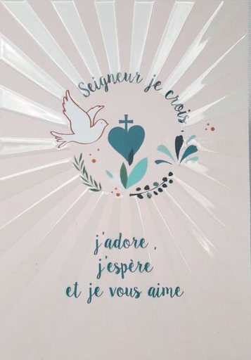 Carte "Seigneur je crois" (Lot de 3)