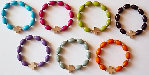 Dizainier bracelet adulte - Etincelle - Grains ovales